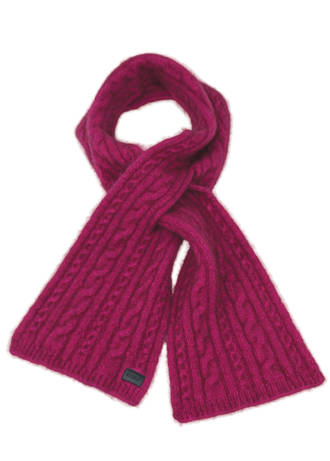 Merino Possum Koru Cable Scarf